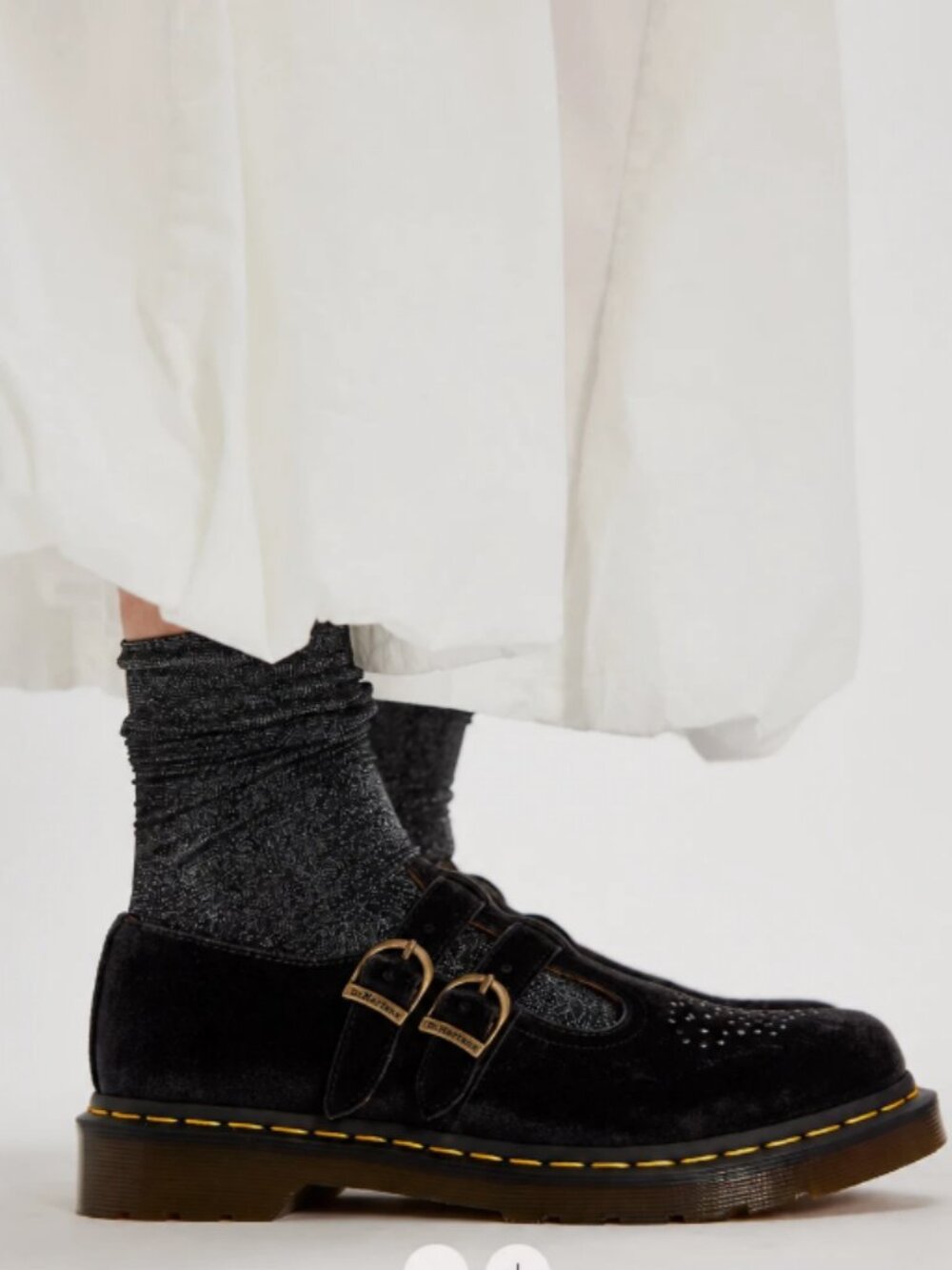 Dr. Martens 8065 VELVET MARY JANE SHOES MSRP$190 CUTE & CHIC
